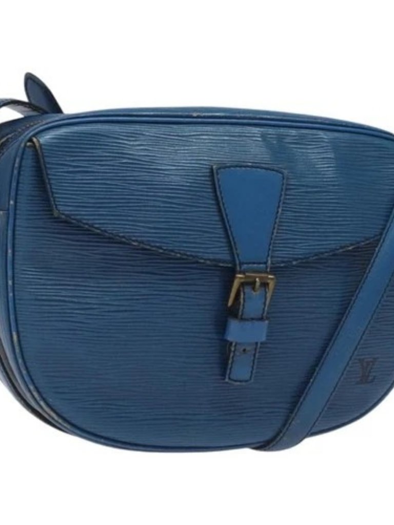 Louis Vuitton Epi June Feuille Shoulder Bag Blue M52155 Lv Auth Ec084